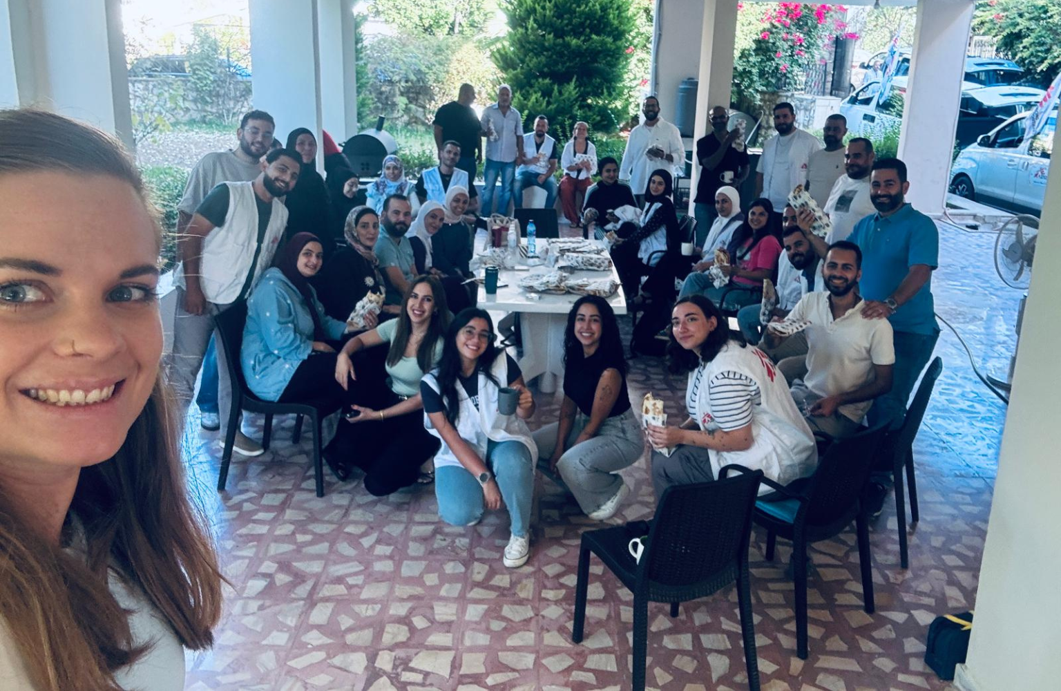 Verena with the team in Nabatieh