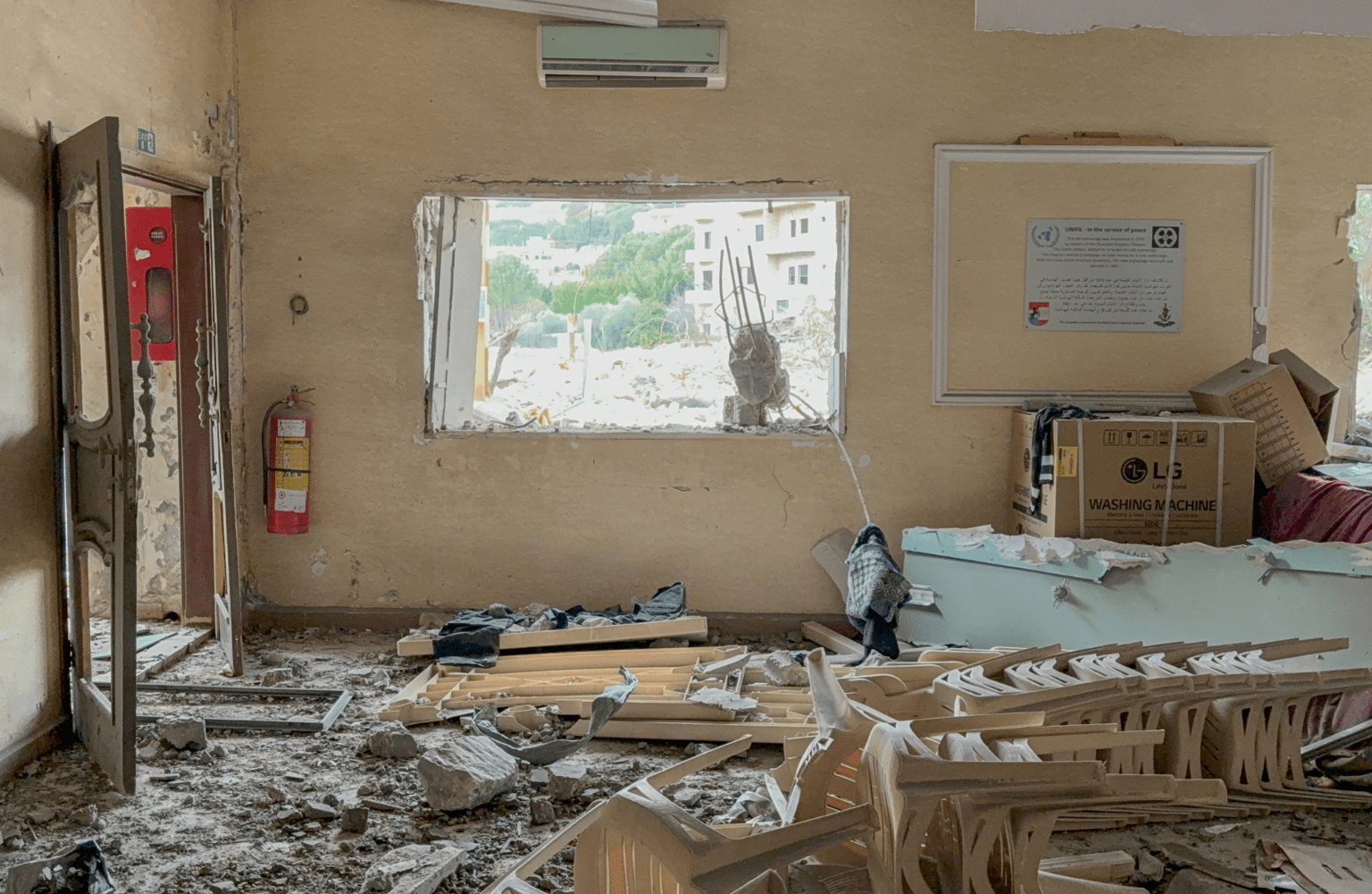 MSF donations in the war-ravaged Tibnine southern Lebanon